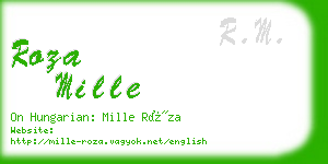 roza mille business card